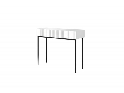 Console 2 tiroirs KASHA pieds noirs