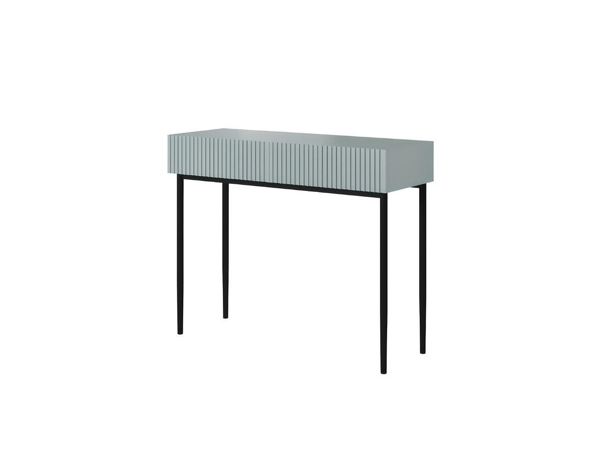 Console 2 tiroirs KASHA pieds noirs