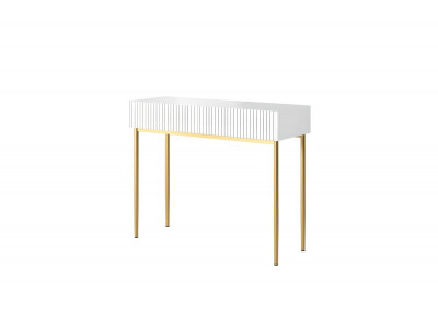Console 2 tiroirs KASHA Pieds or