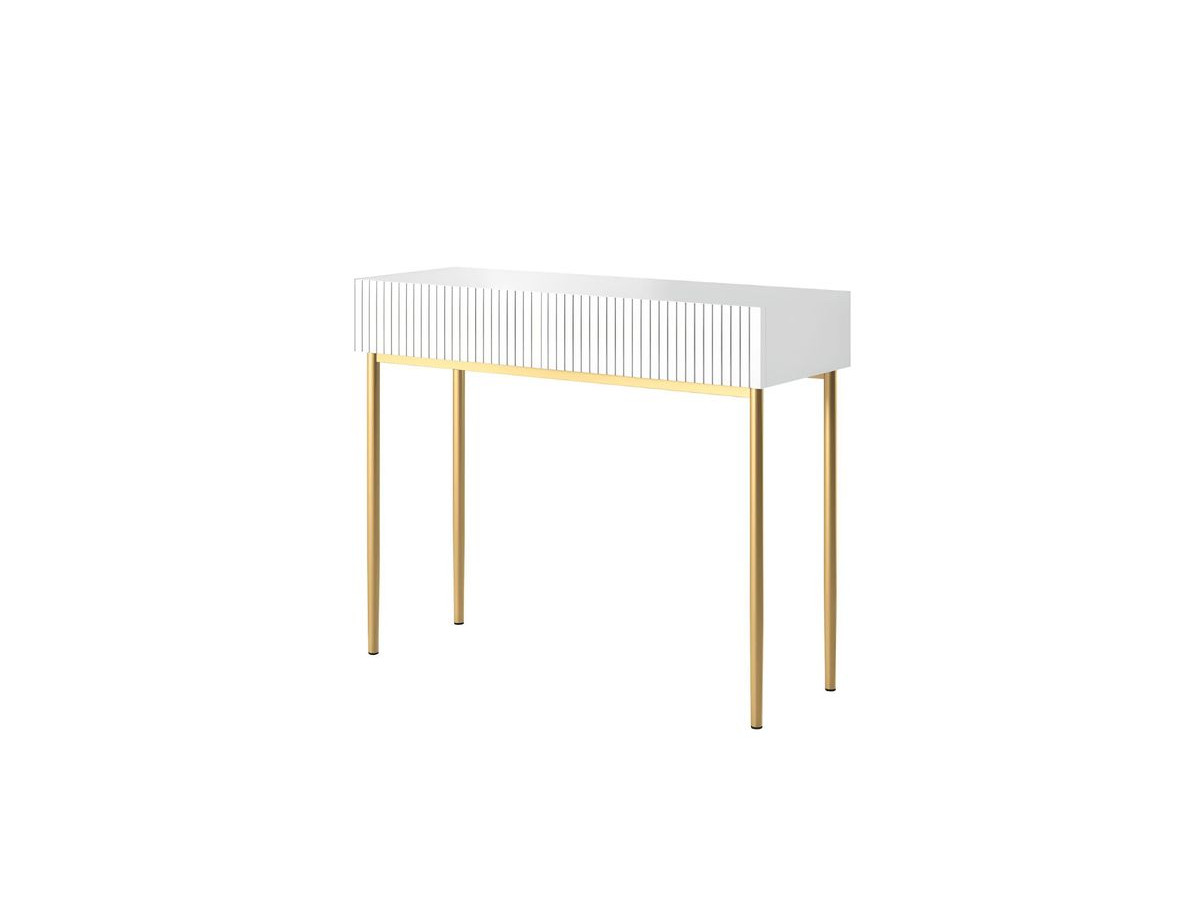 KASHA consoletafel met 2 laden en gouden poten