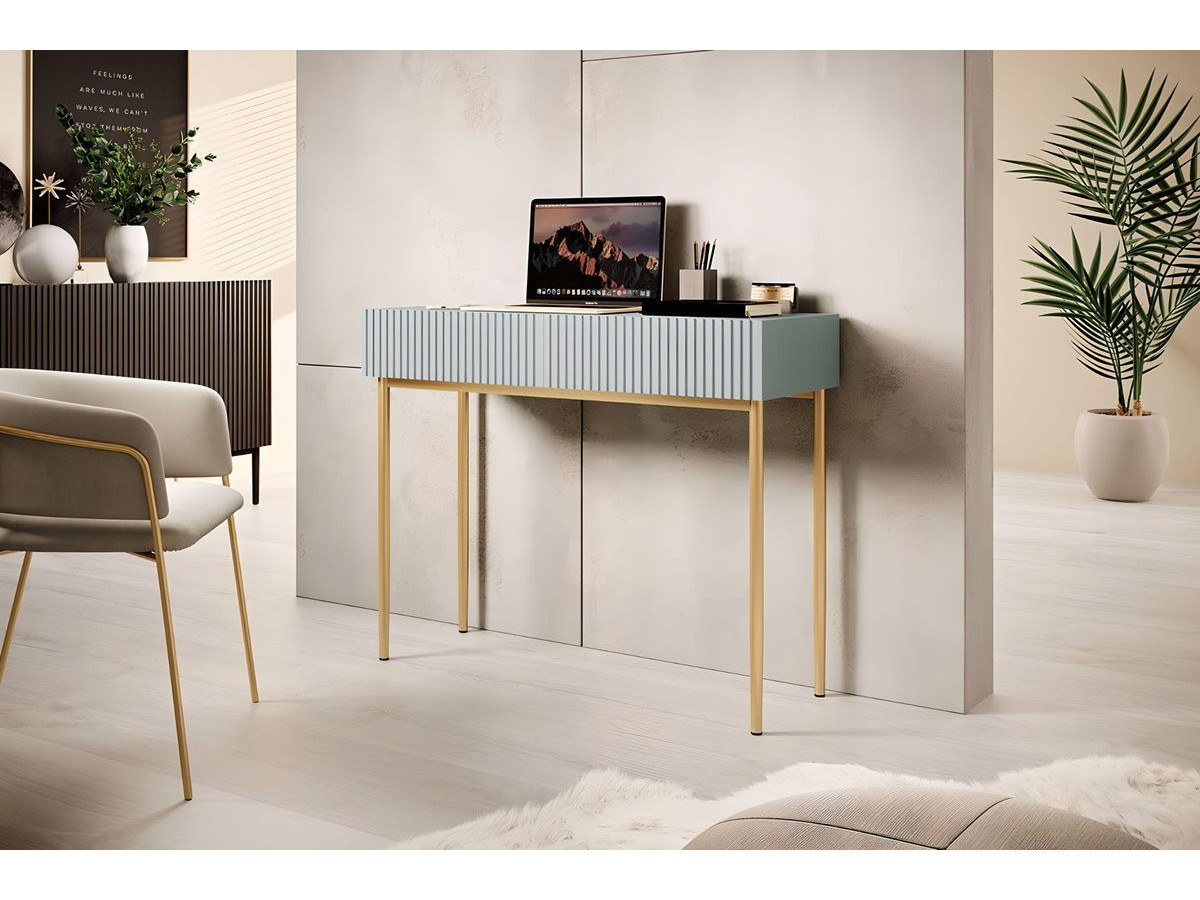 KASHA consoletafel met 2 laden en gouden poten