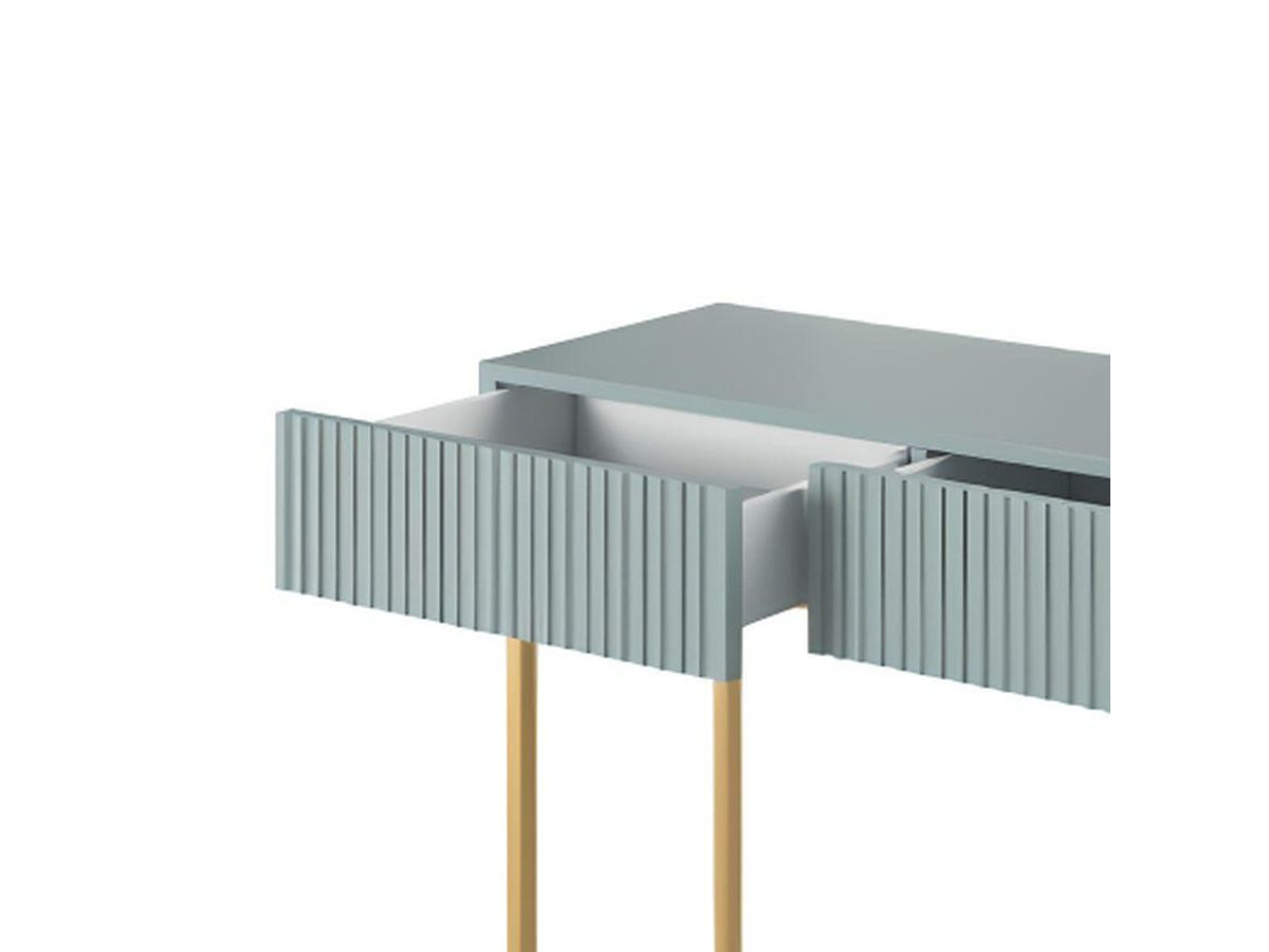 KASHA consoletafel met 2 laden en gouden poten