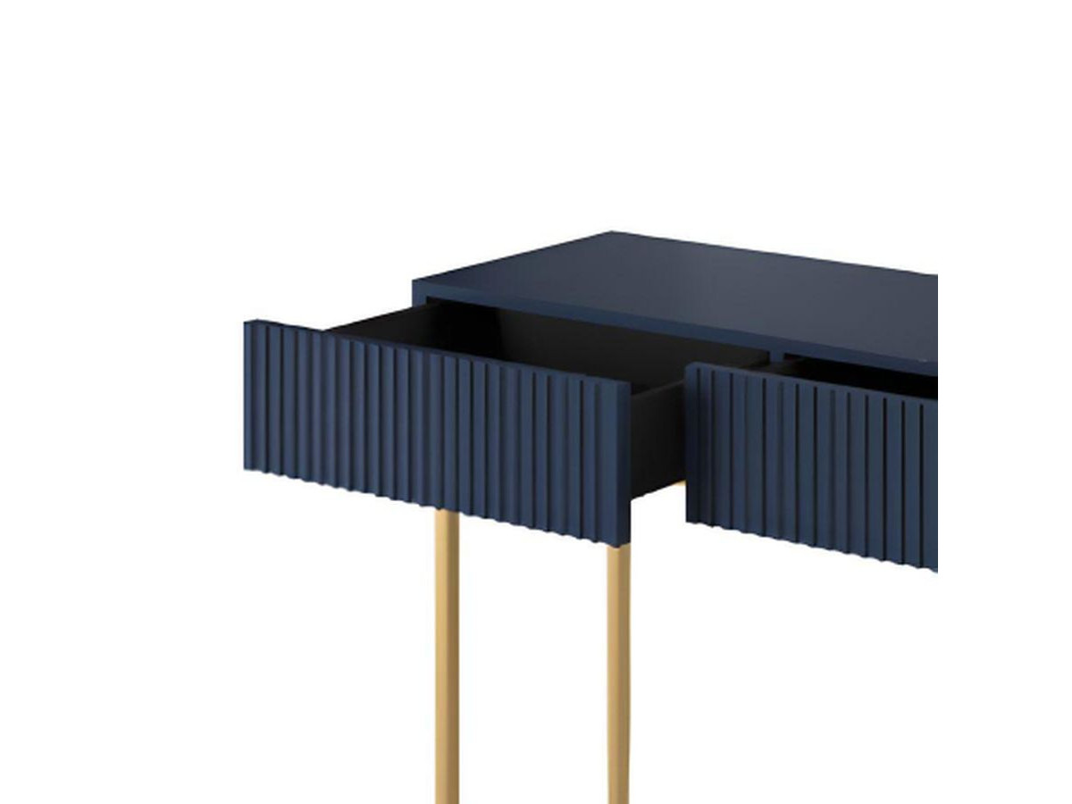 KASHA consoletafel met 2 laden en gouden poten