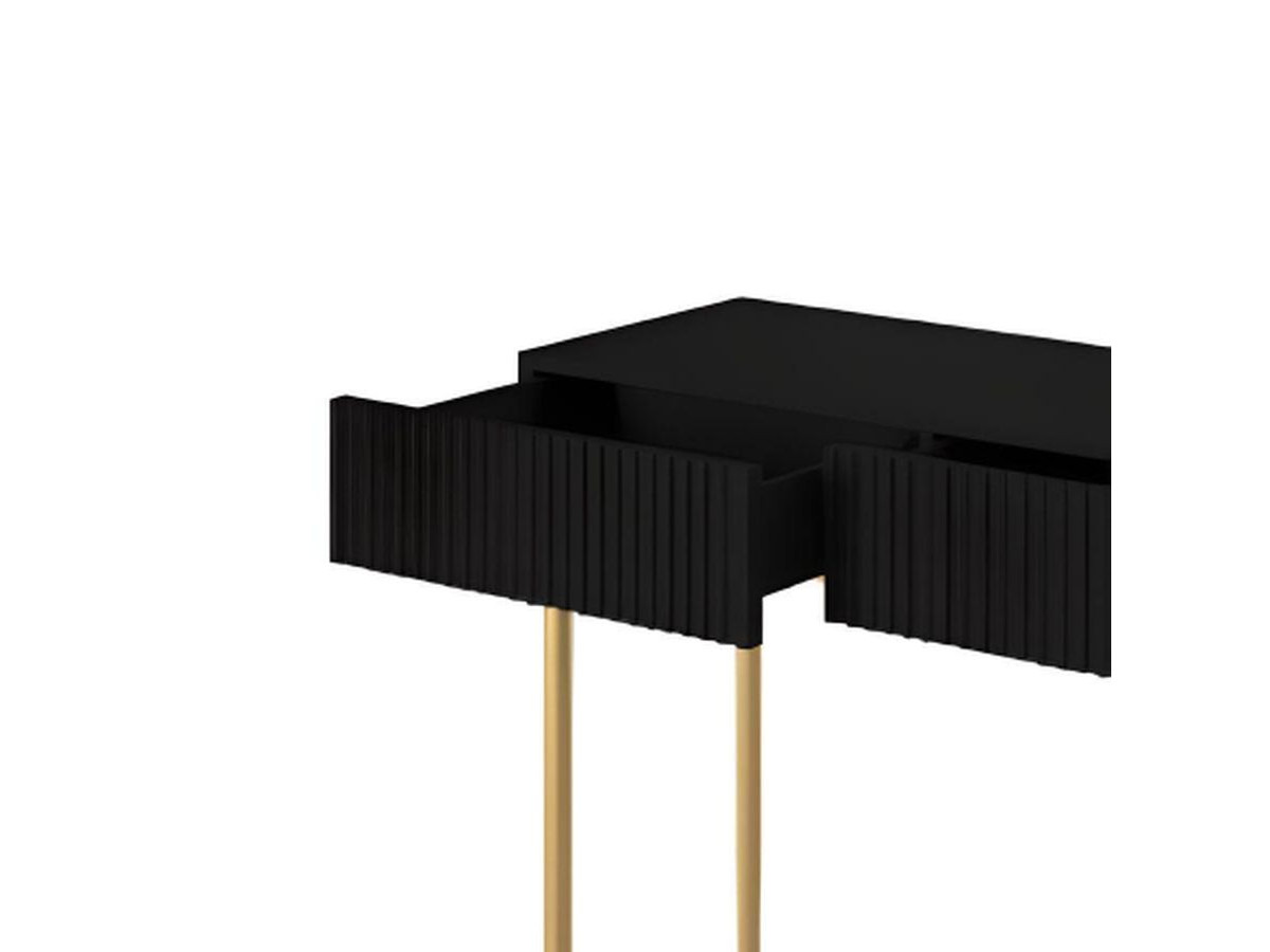 KASHA consoletafel met 2 laden en gouden poten