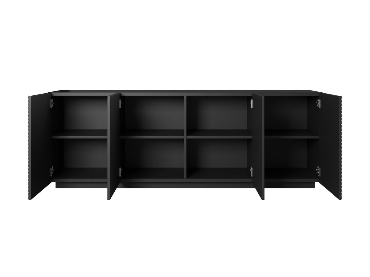 ALICE set met tv-meubel met nis van 200 cm + 4-deurs dressoir van 200 cm