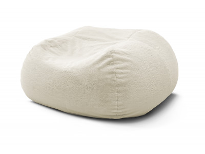 Pouf ultra moelleux MERIBEL tissu imitation fourrure