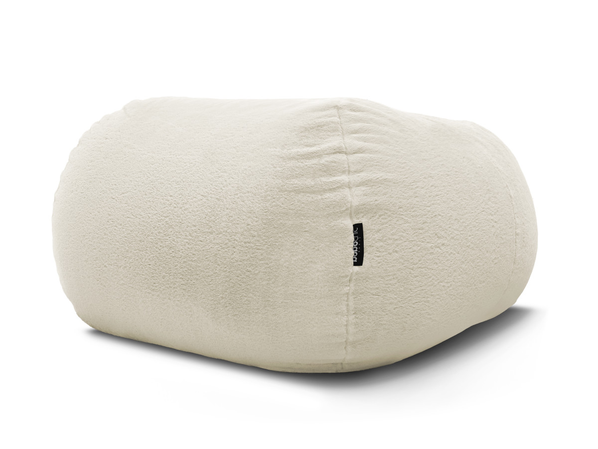 Pouf ultra moelleux MERIBEL tissu imitation fourrure