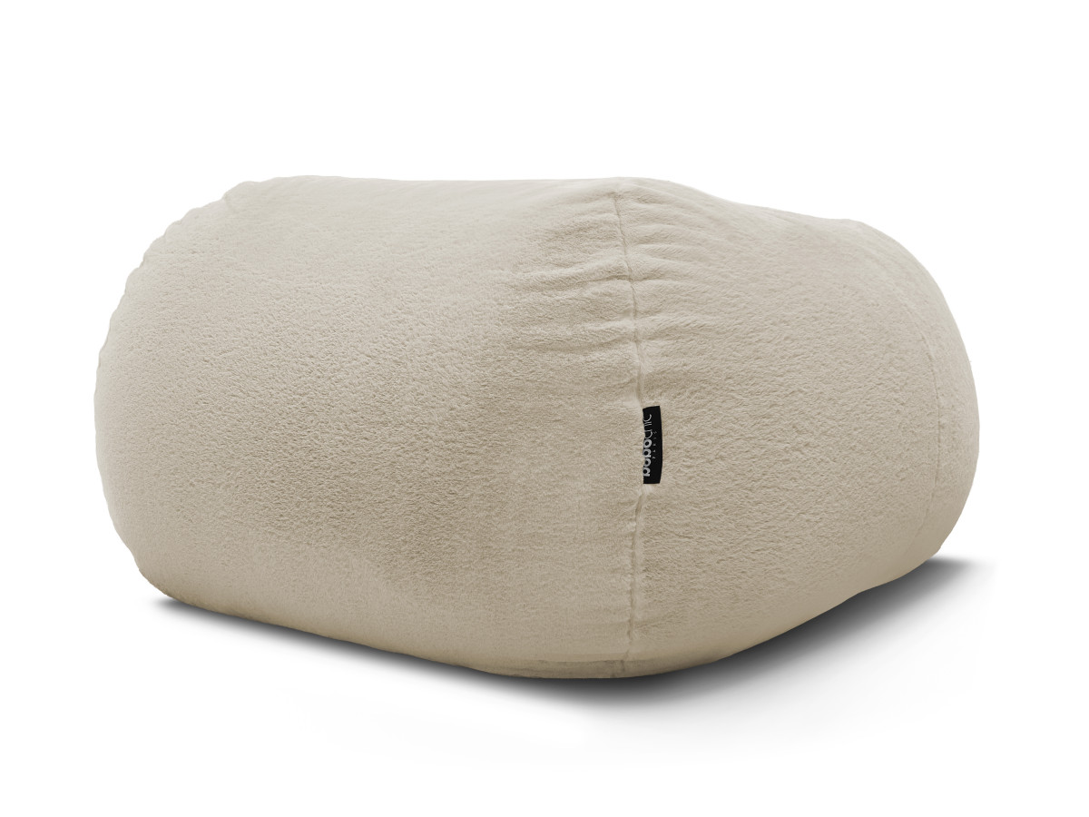 Pouf ultra moelleux MERIBEL tissu imitation fourrure