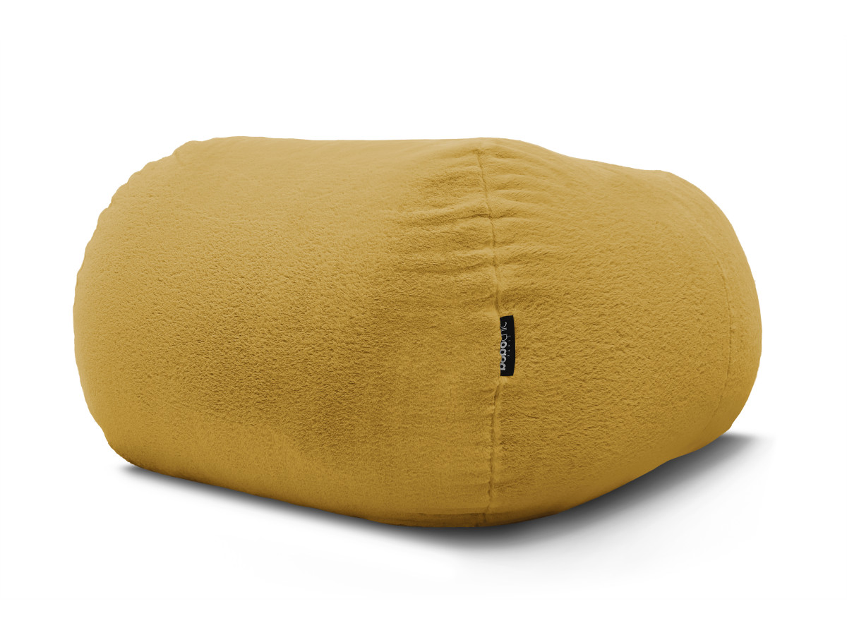 Pouf ultra moelleux MERIBEL tissu imitation fourrure