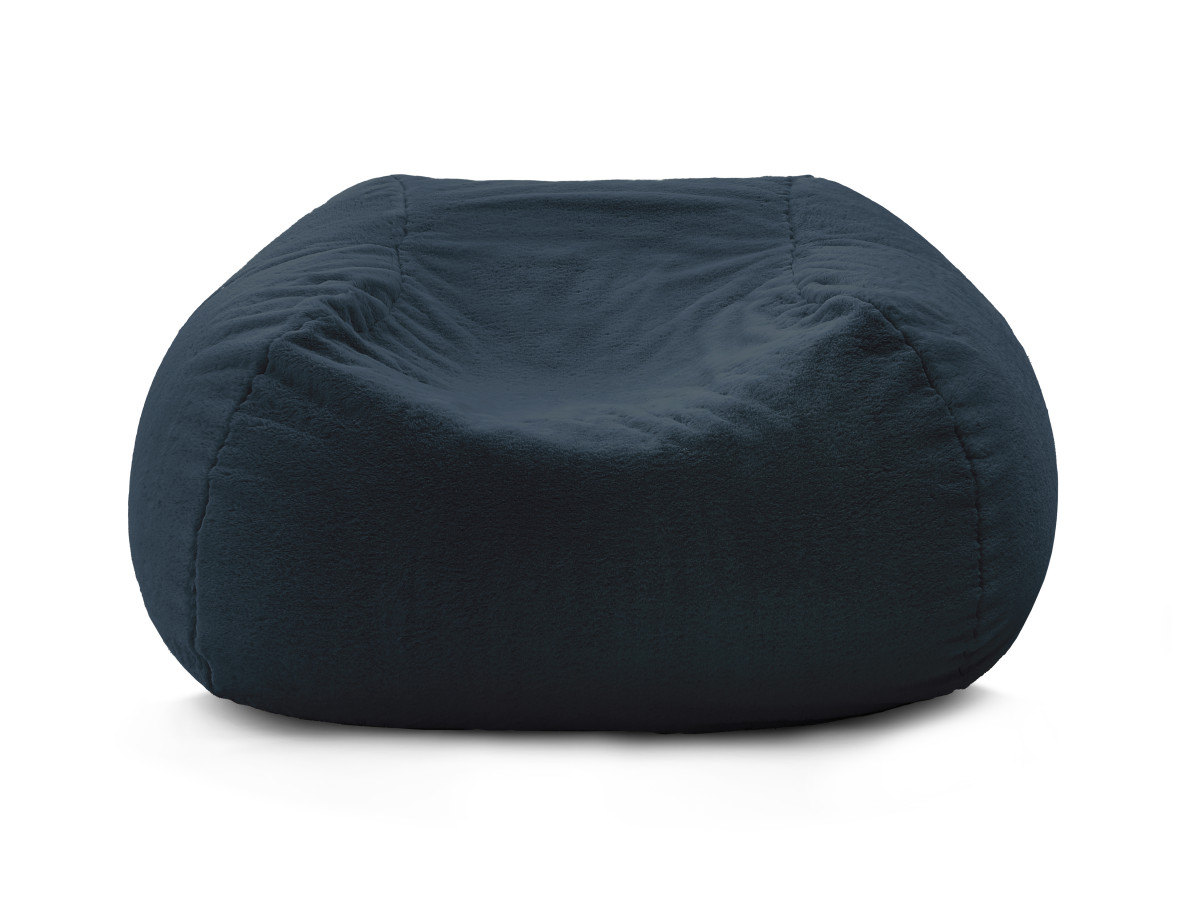 Pouf ultra moelleux MERIBEL tissu imitation fourrure