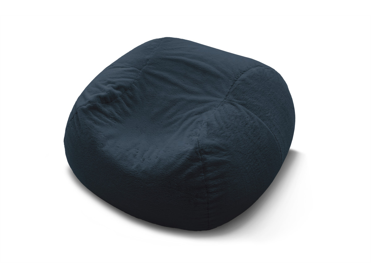 Pouf ultra moelleux MERIBEL tissu imitation fourrure