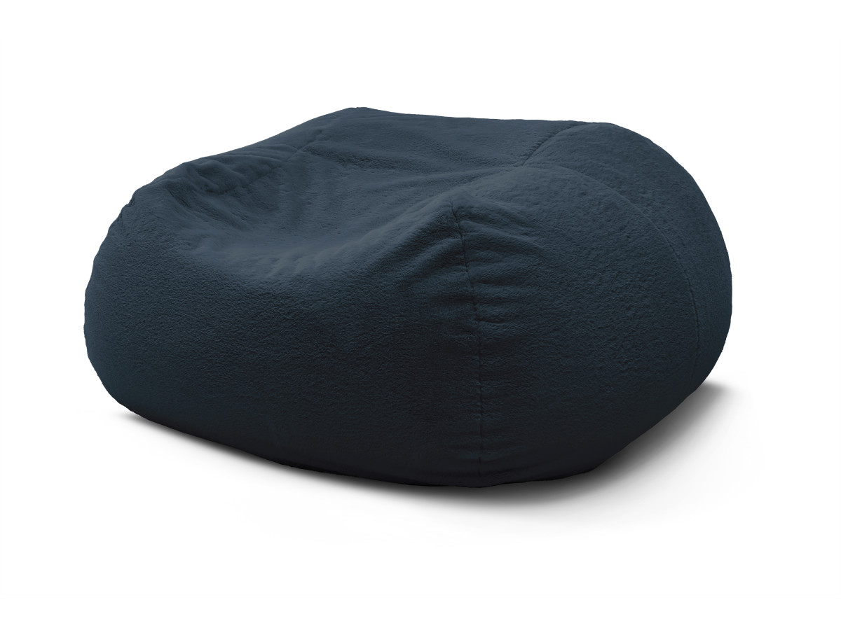 Pouf ultra moelleux MERIBEL tissu imitation fourrure