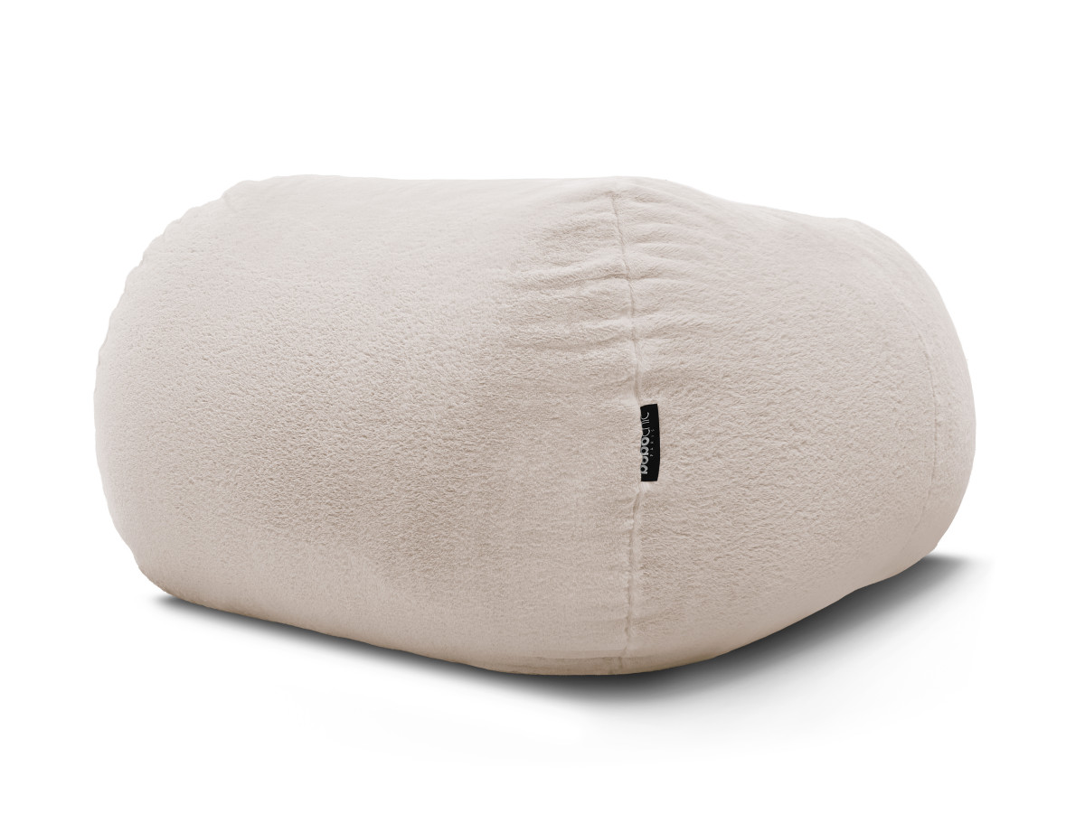 Pouf ultra moelleux MERIBEL tissu imitation fourrure