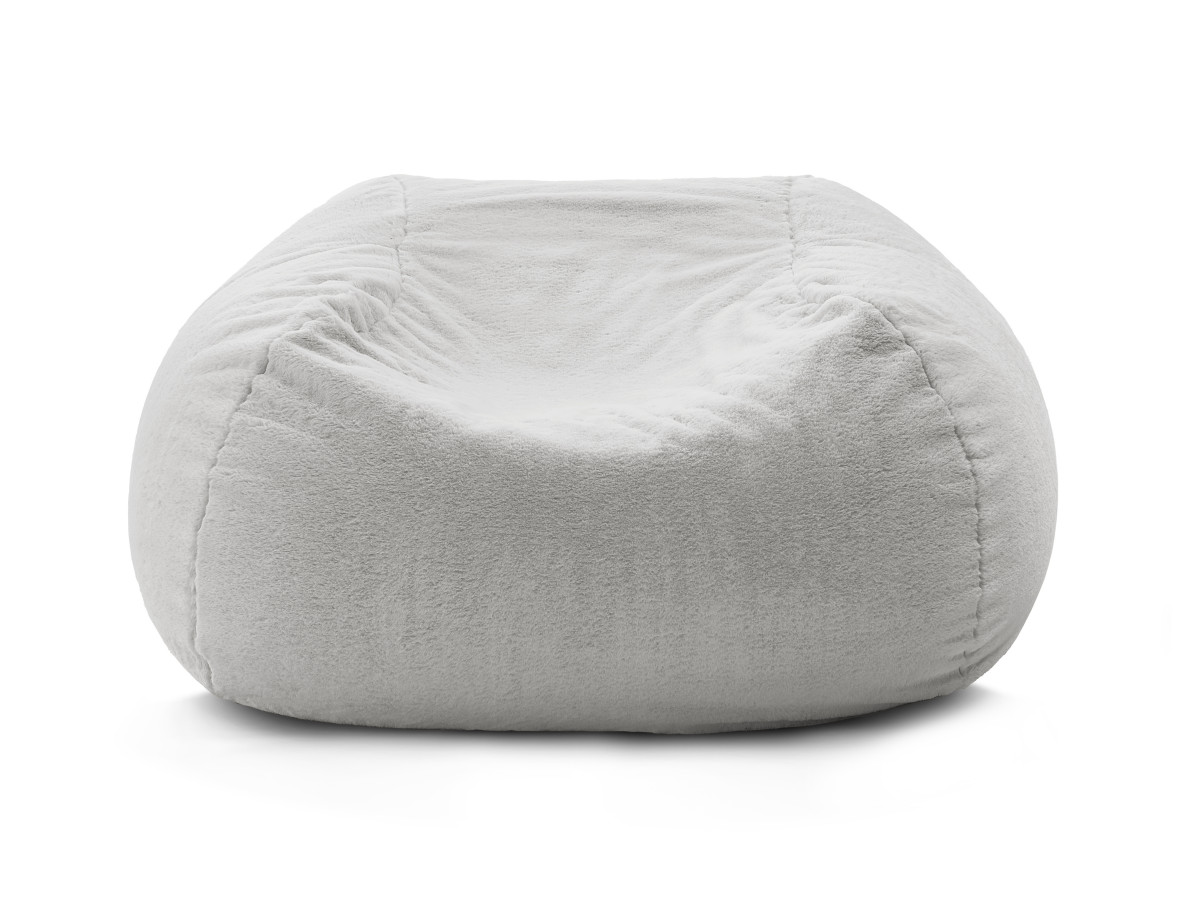 Pouf ultra moelleux MERIBEL tissu imitation fourrure