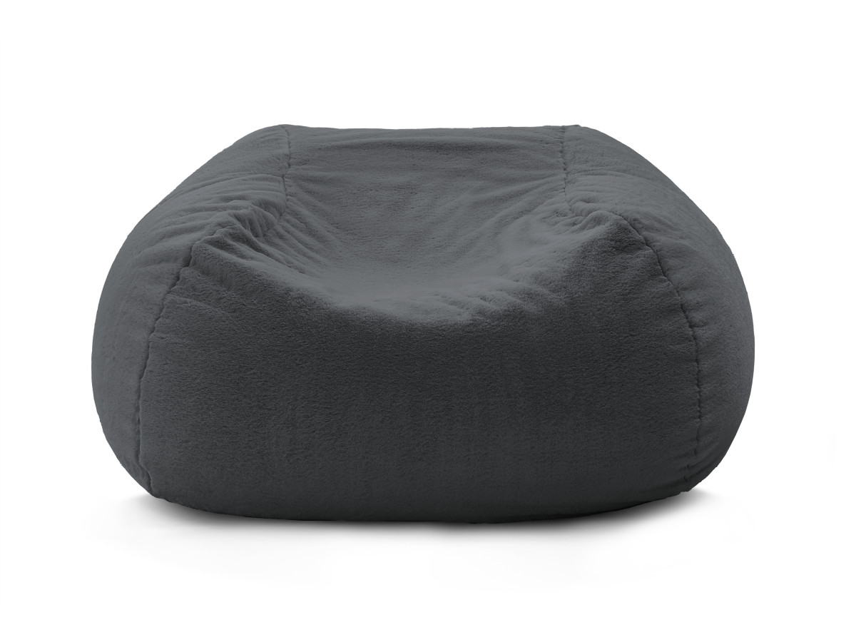 Pouf ultra moelleux MERIBEL tissu imitation fourrure