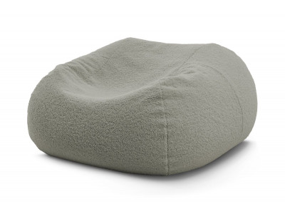 Pouf ultra moelleux MERIBEL tissu bouclette