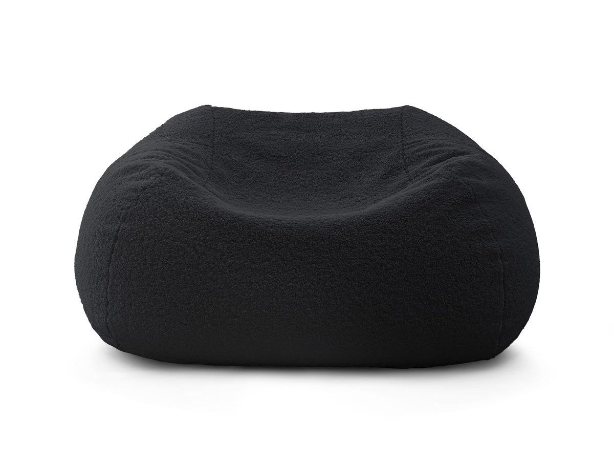 Pouf ultra moelleux MERIBEL tissu bouclette