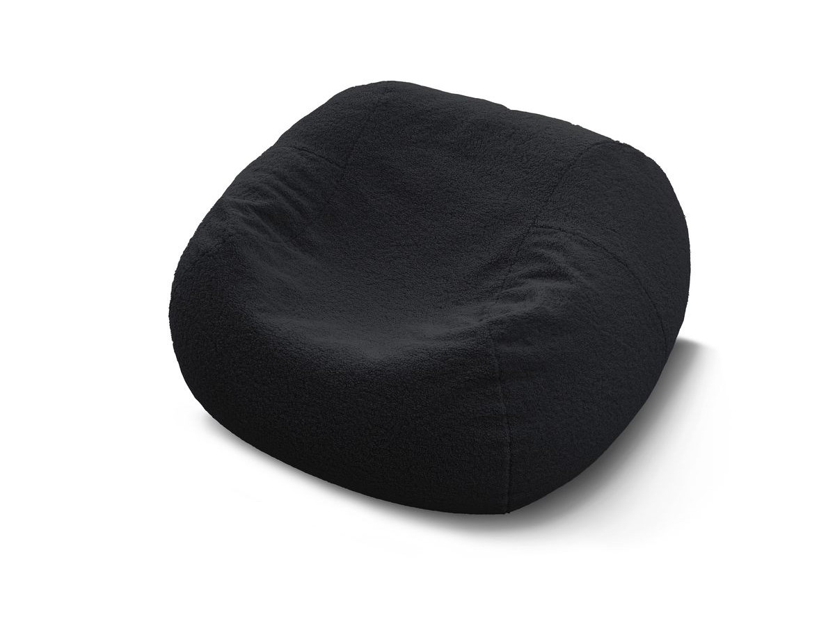 Pouf ultra moelleux MERIBEL tissu bouclette