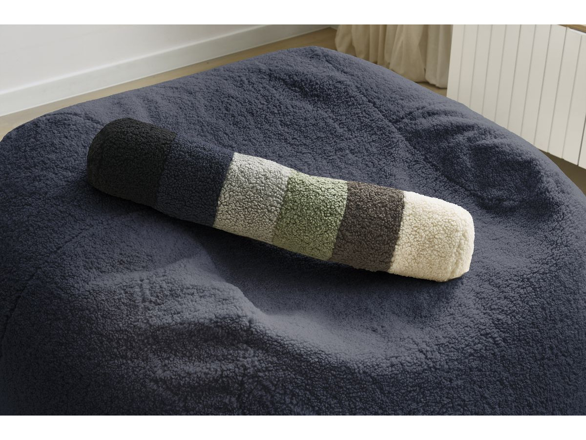 Pouf ultra moelleux MERIBEL tissu bouclette