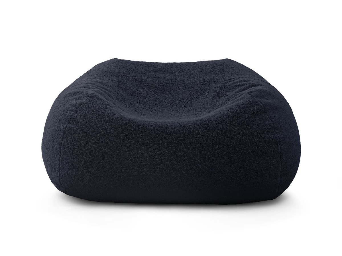 Pouf ultra moelleux MERIBEL tissu bouclette