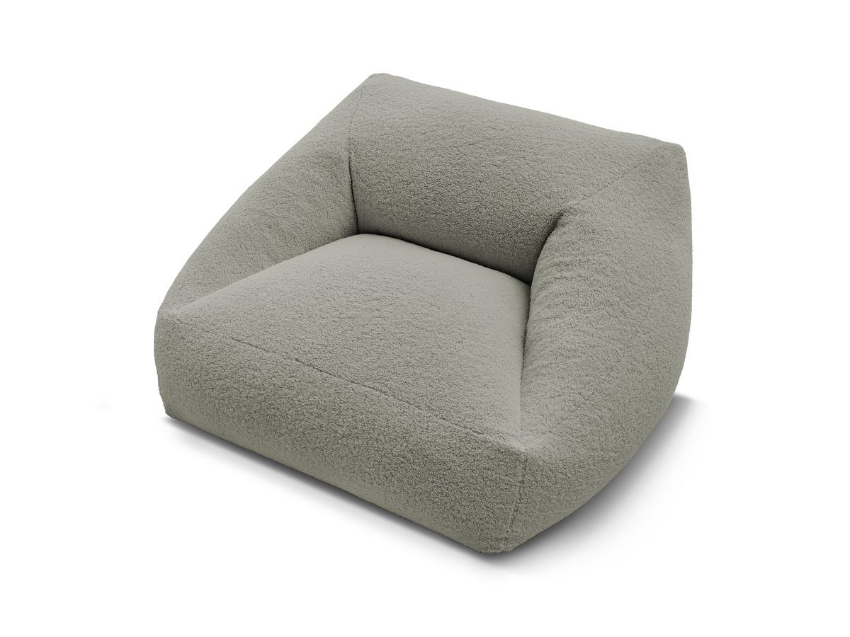 Pouf ultra moelleux LILIBET tissu bouclette