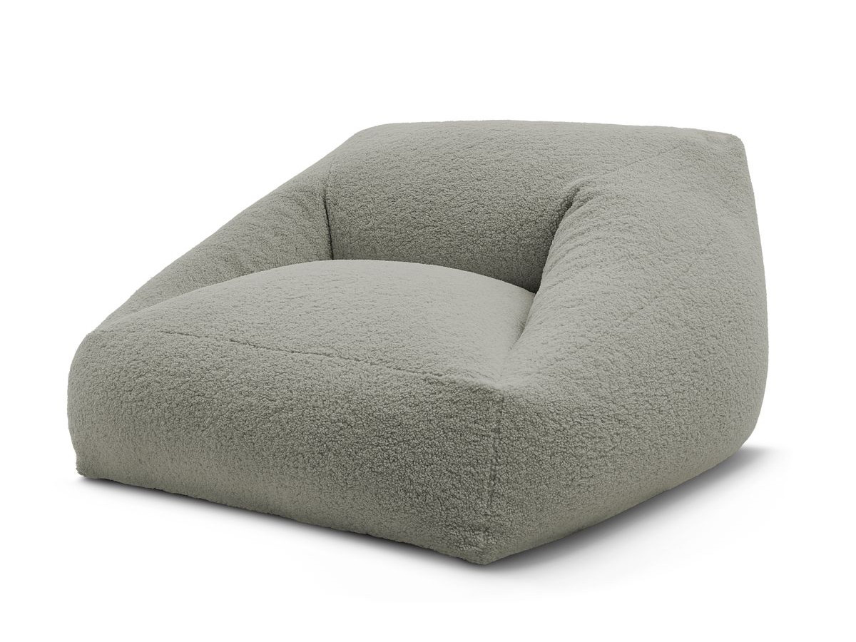 Pouf ultra moelleux LILIBET tissu bouclette