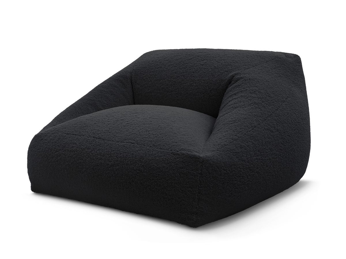 Pouf ultra moelleux LILIBET tissu bouclette