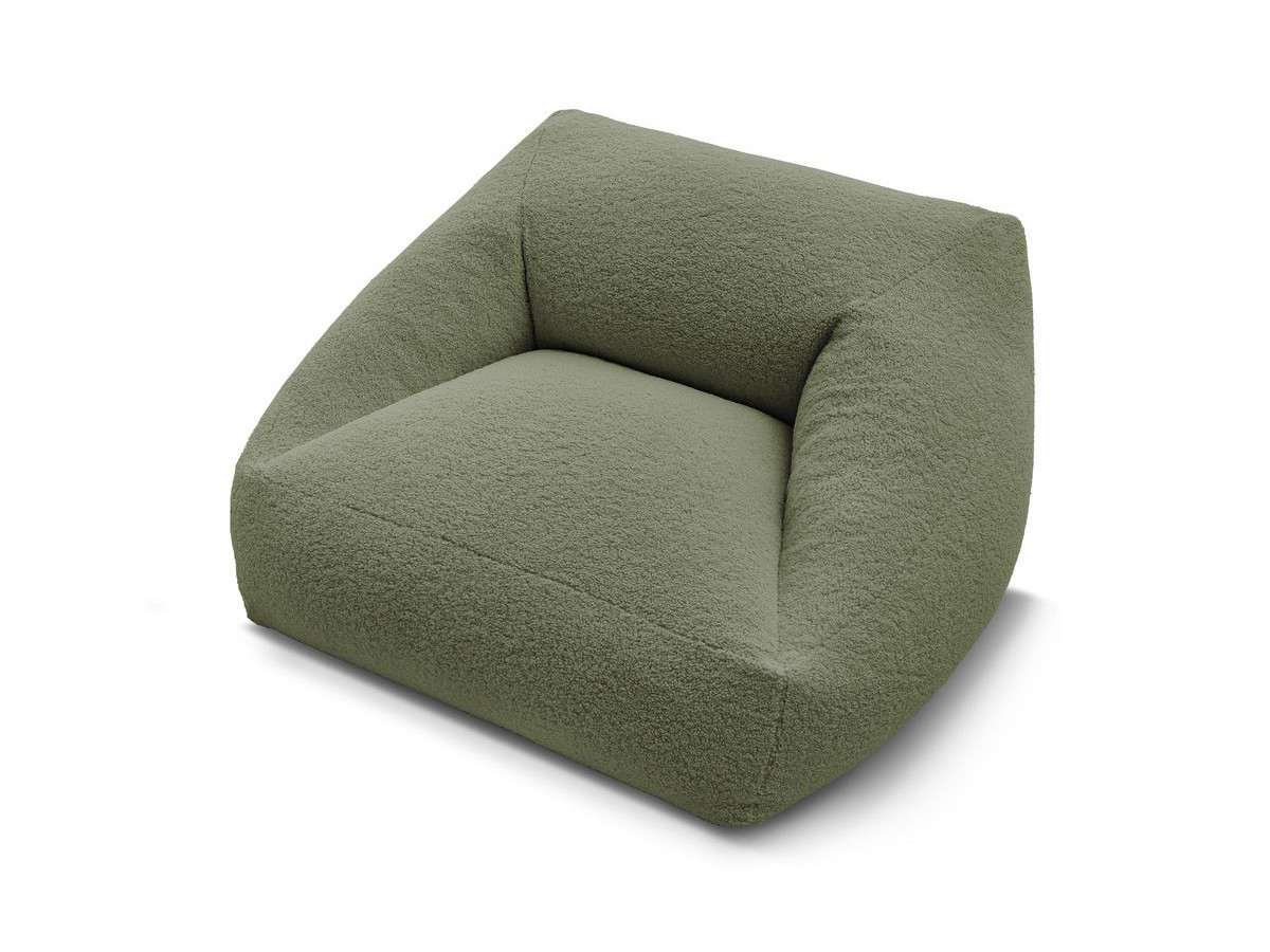 Pouf ultra moelleux LILIBET tissu bouclette