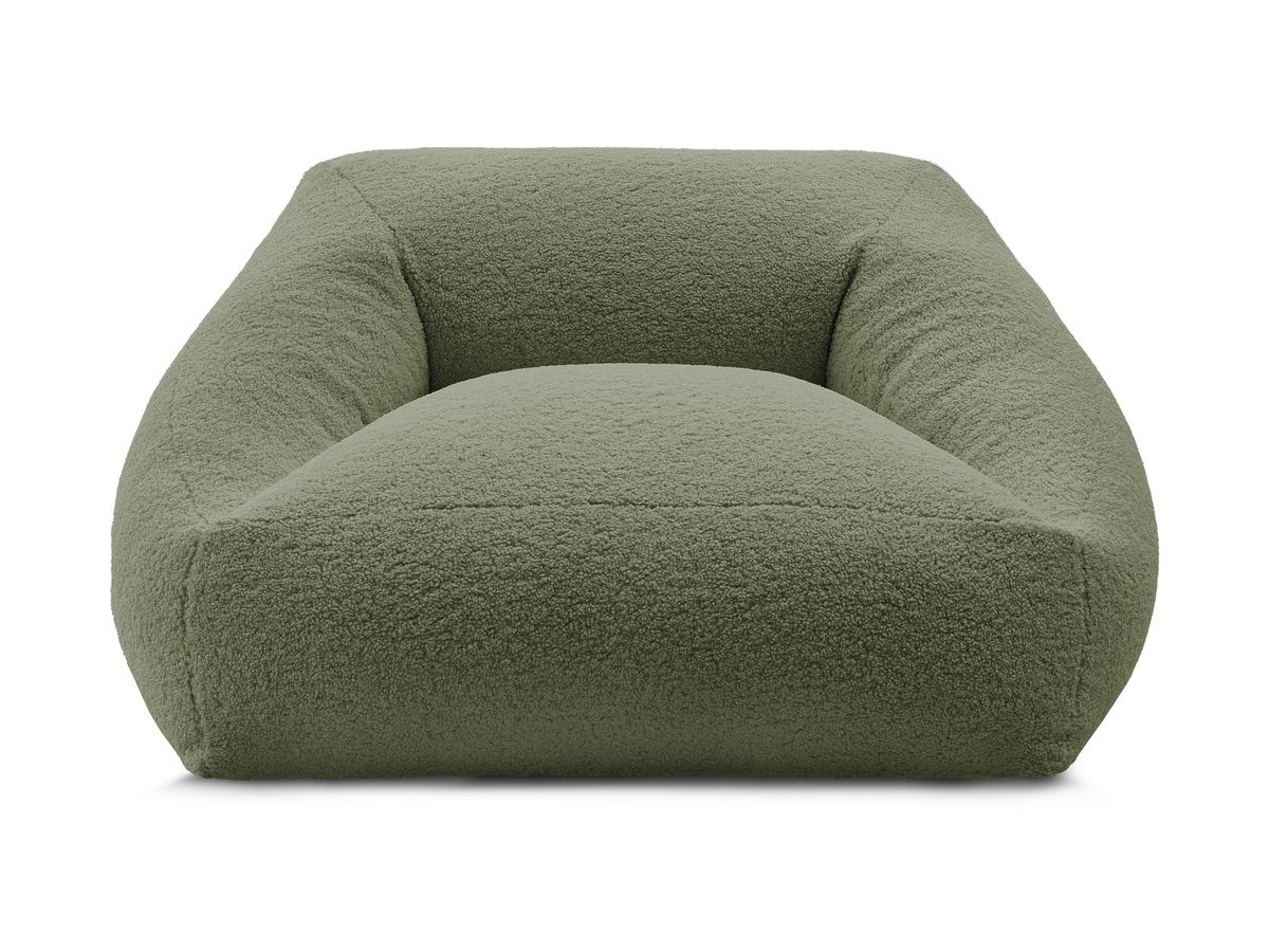 Pouf ultra moelleux LILIBET tissu bouclette