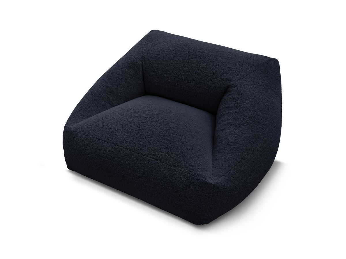 Pouf ultra moelleux LILIBET tissu bouclette
