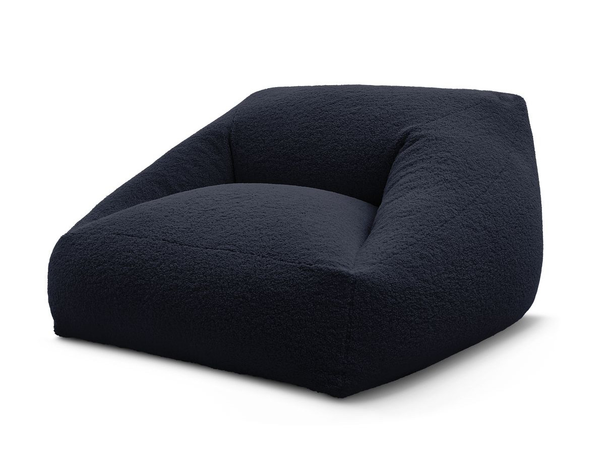 Pouf ultra moelleux LILIBET tissu bouclette