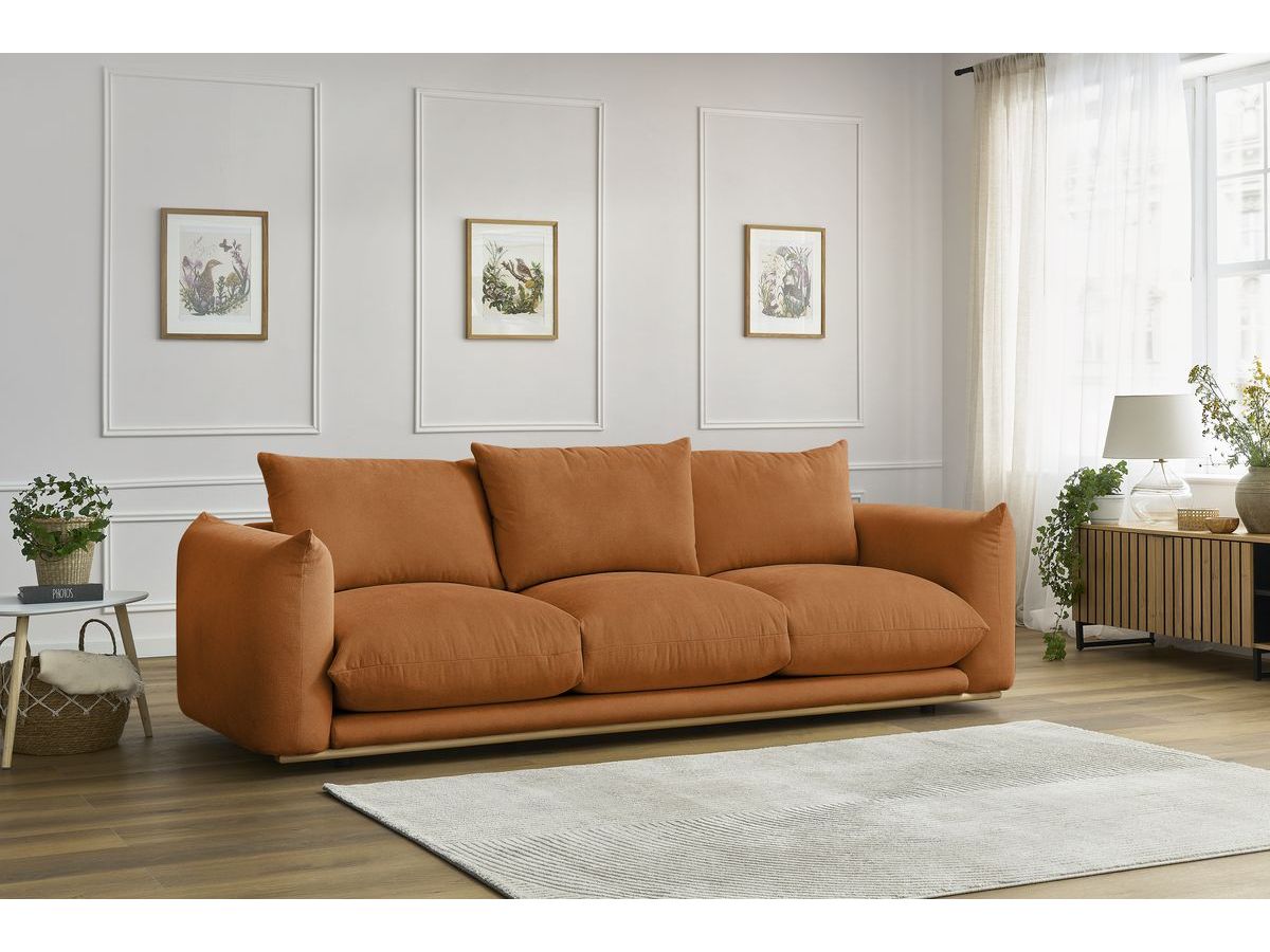 Canapé droit 3 places ERNEST orange — vue 5