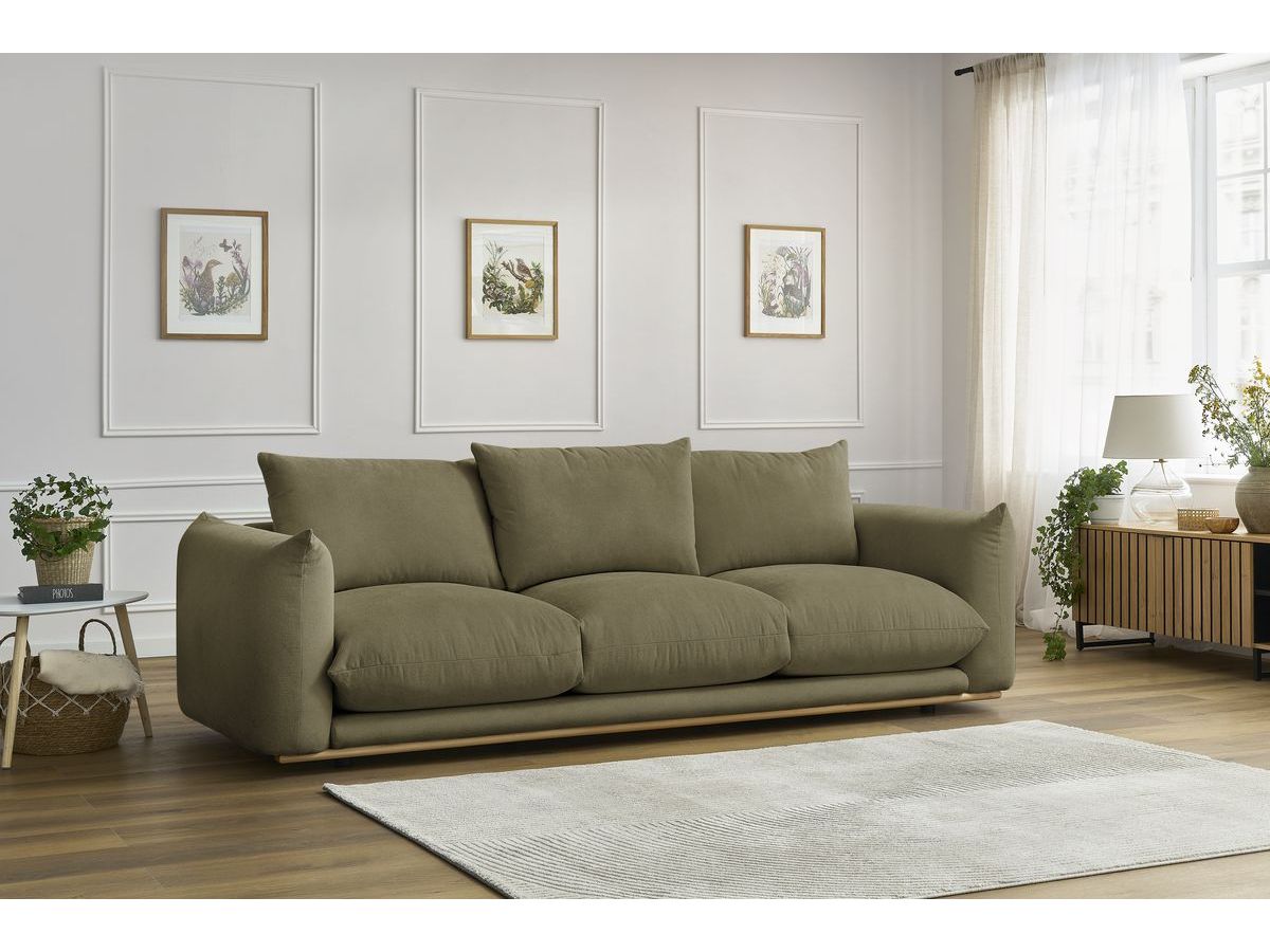 Canapé droit 3 places ERNEST vert — vue 5