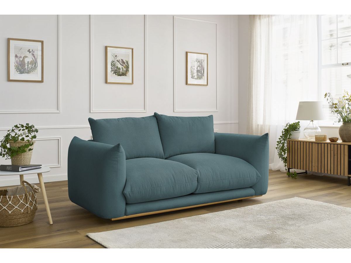 Canapé droit 2 places ERNEST bleu foncé — vue 5