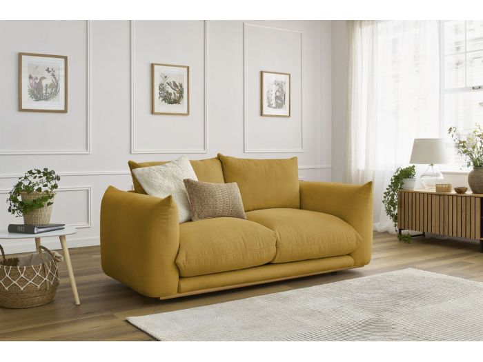 Canapé droit fixe 2 places ultra moelleux ERNEST