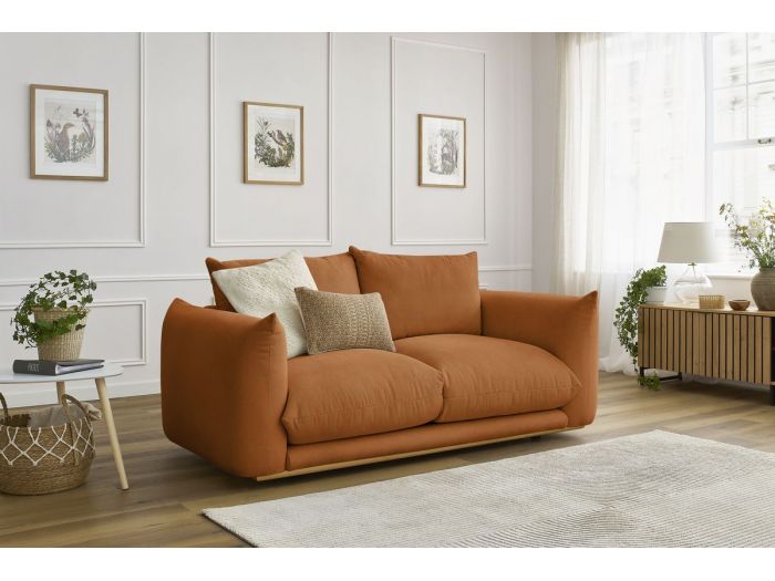 Canapé droit fixe 2 places ultra moelleux ERNEST