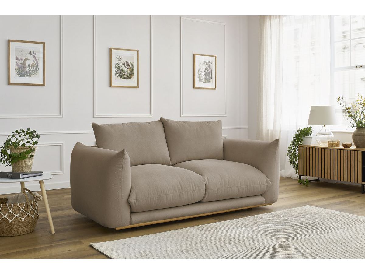 Canapé droit 2 places ERNEST taupe — vue 5