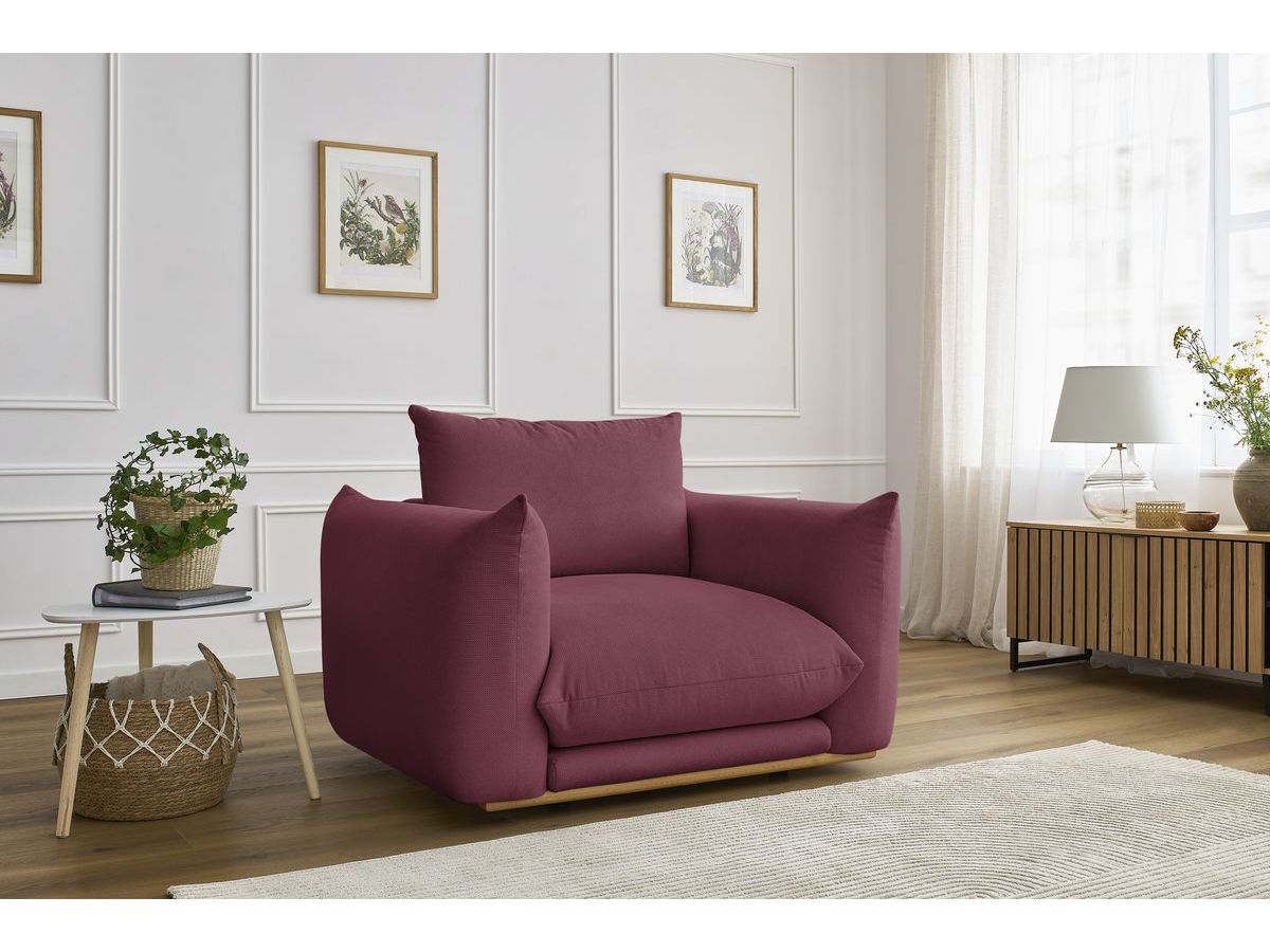 Fauteuil ERNEST rouge — vue 5