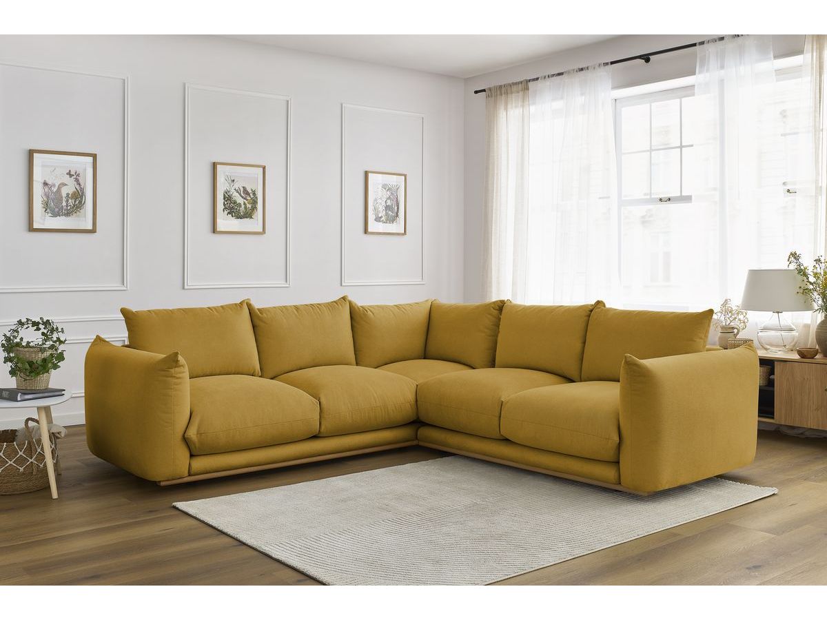 Canapé d'angle réversible ERNEST jaune — vue 5