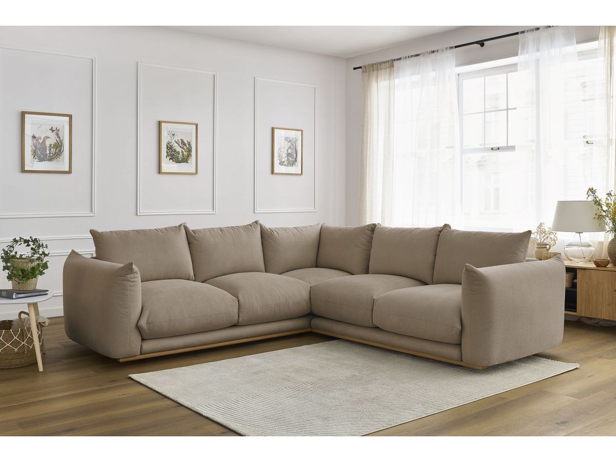 Canapé d'angle réversible ERNEST taupe — vue 5