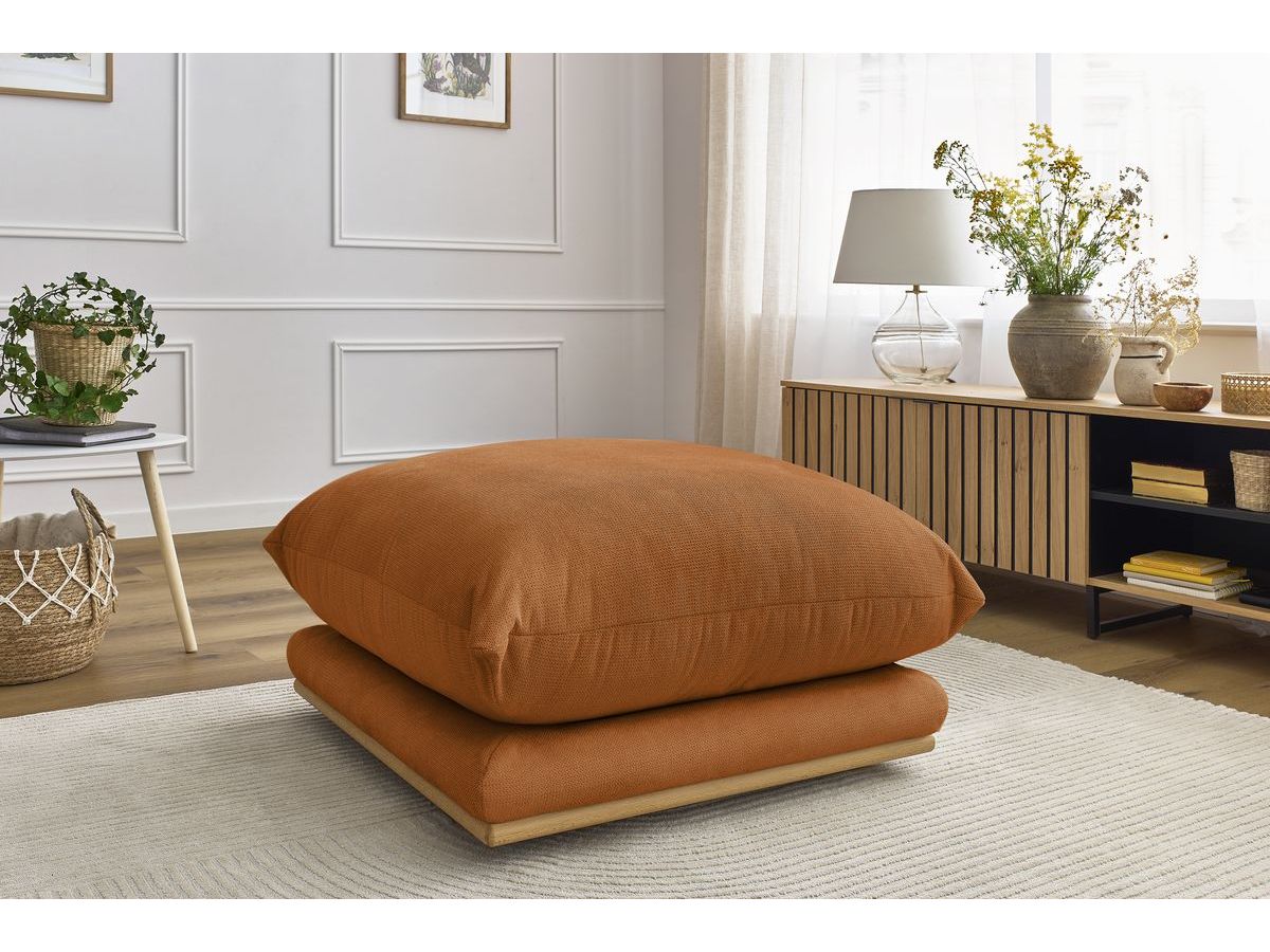 Pouf ERNEST orange — vue 5