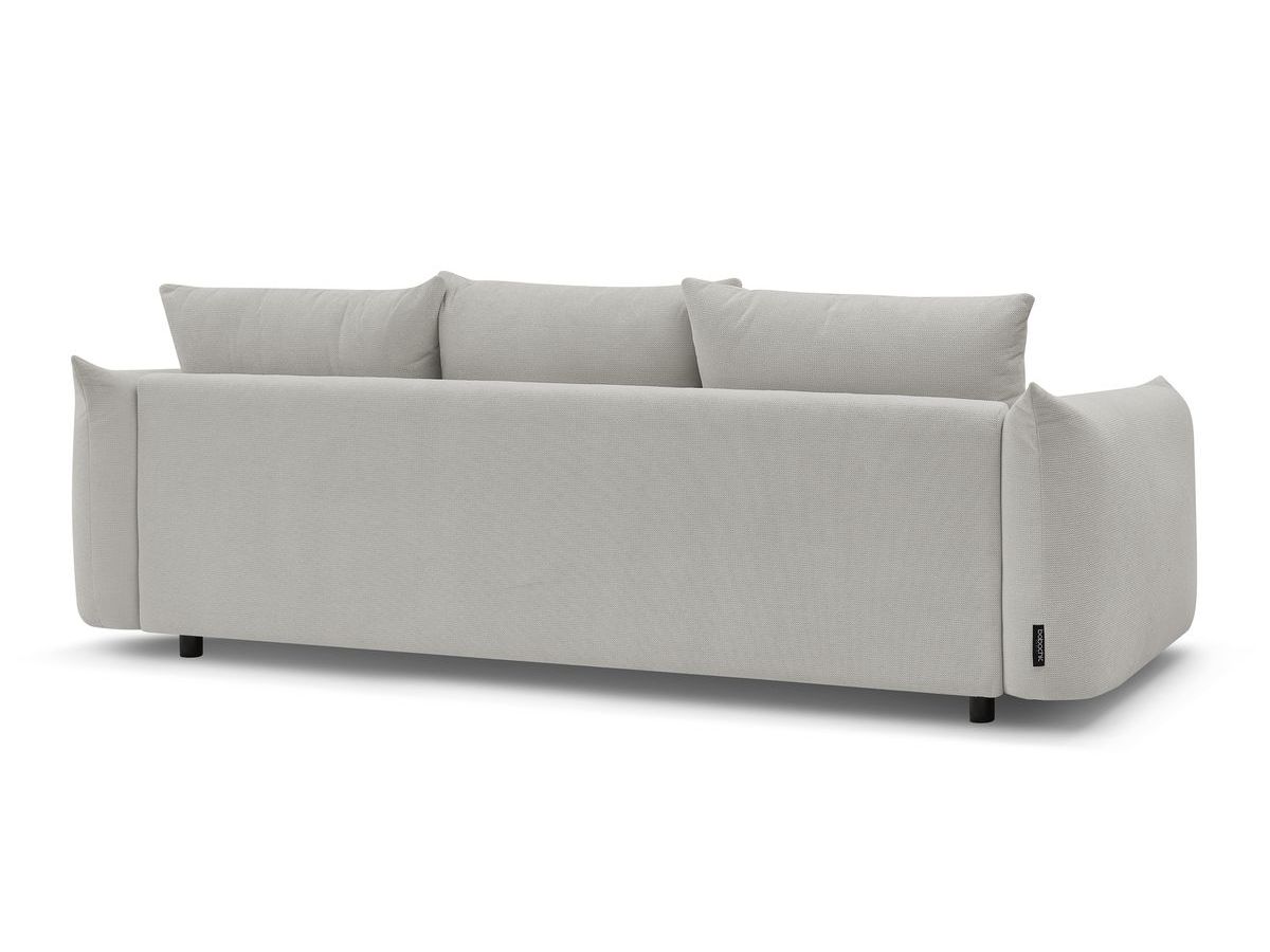 Canapé d'angle fixe EVEREST tissu chiné - Orange - Angle droit - 10 coussins