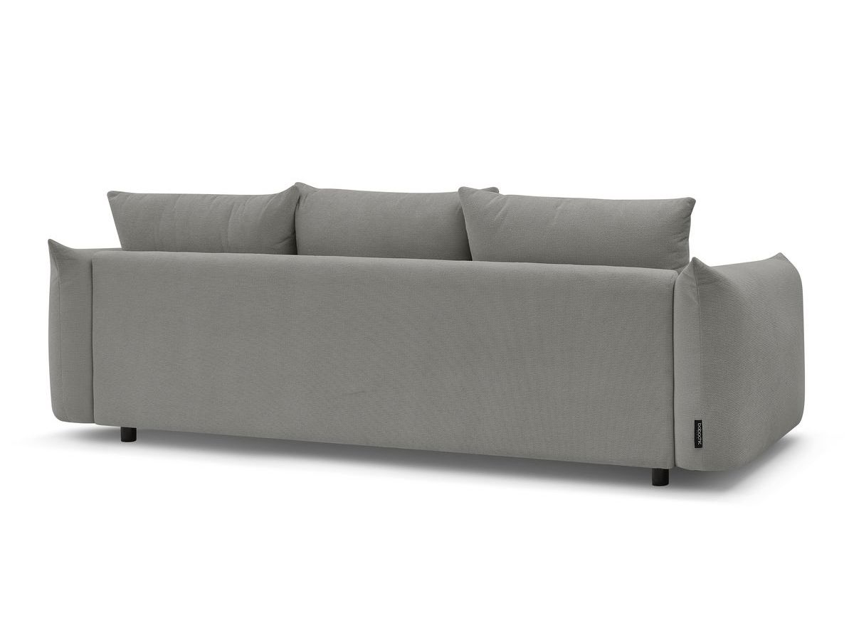 Canapé d'angle fixe EVEREST tissu chiné - Orange - Angle droit - 10 coussins