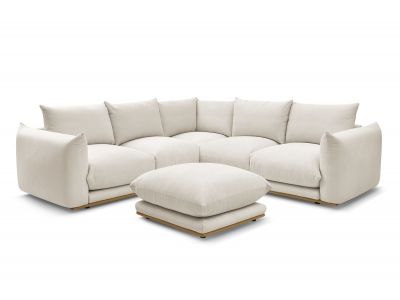 Canapé d'angle réversible ERNEST avec pouf