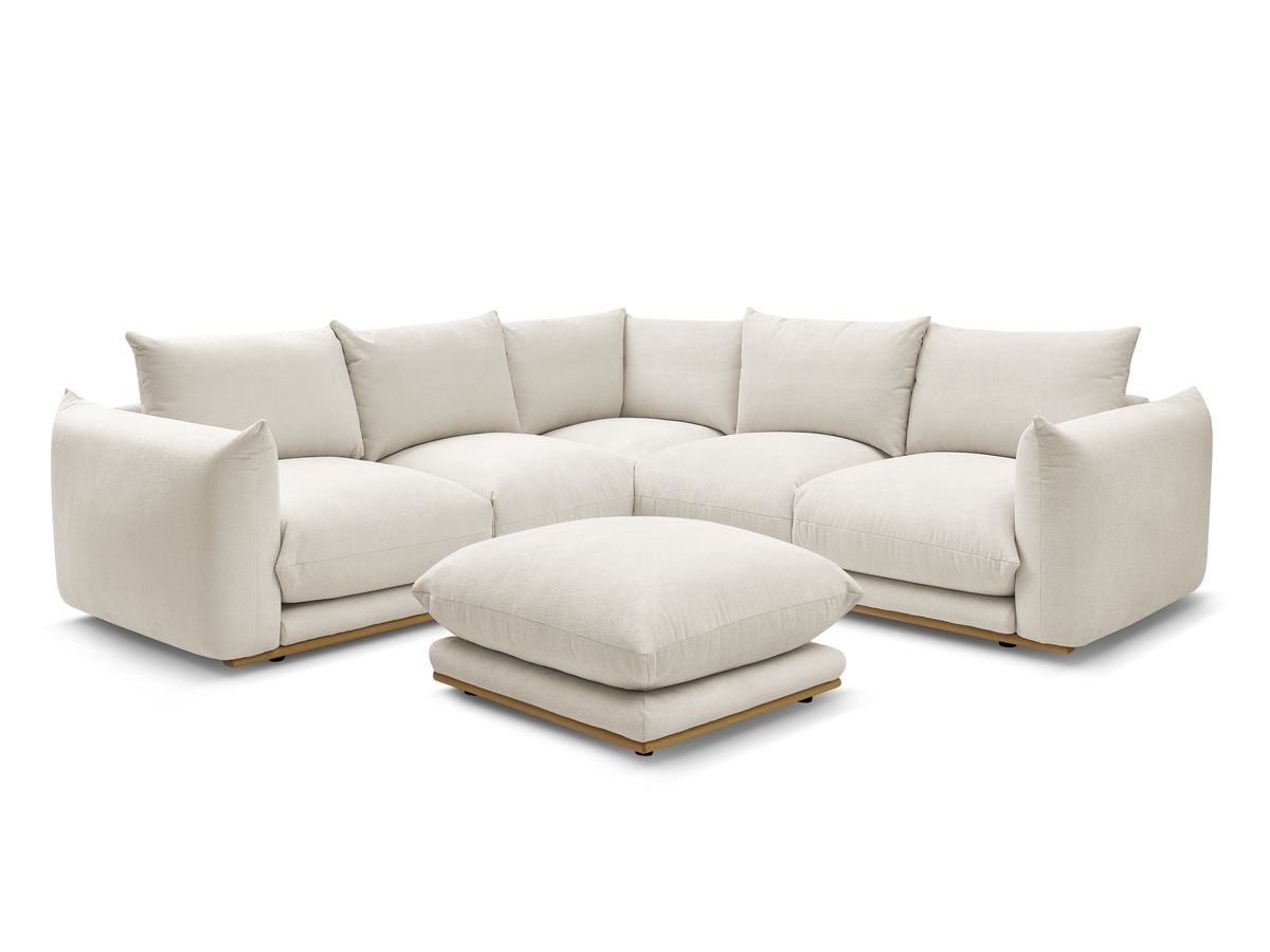 Canapé d'angle réversible ERNEST avec pouf