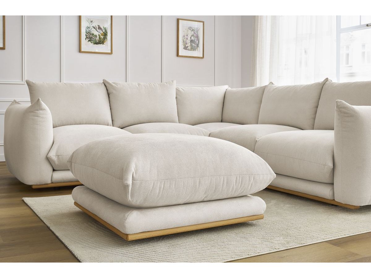 Canapé d'angle réversible ERNEST avec pouf
