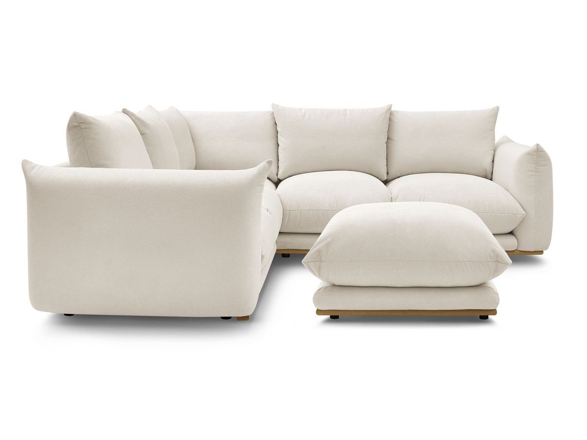 Canapé d'angle réversible ERNEST avec pouf