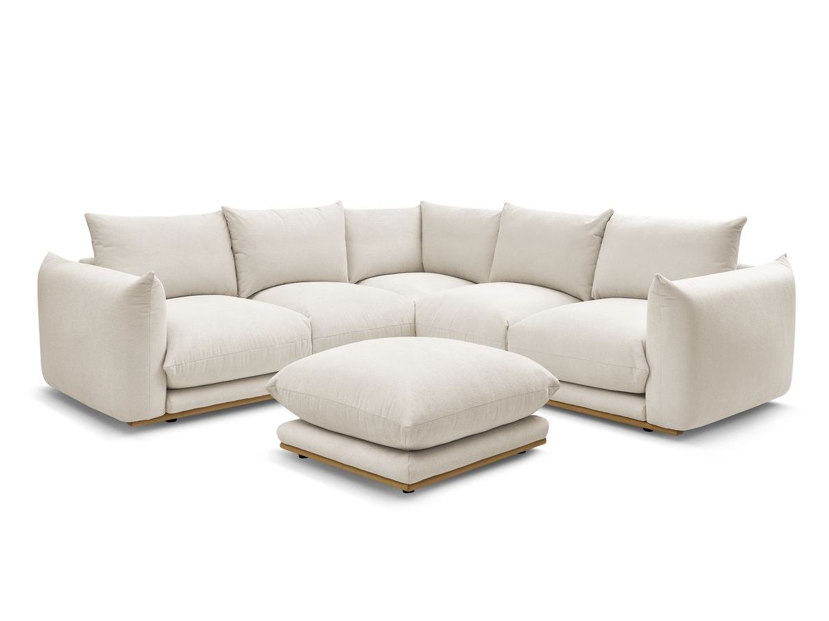 Canapé d'angle réversible ERNEST avec pouf