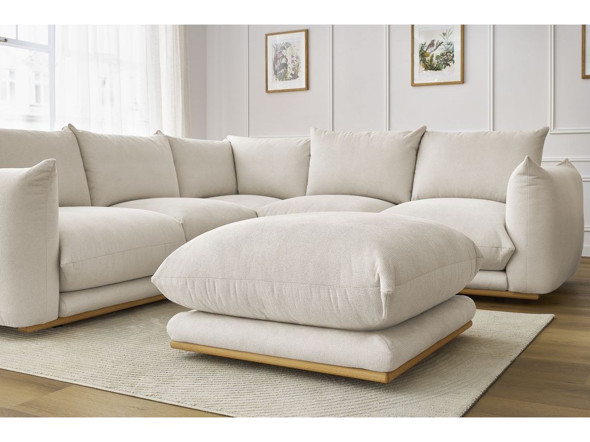 Canapé d'angle réversible ERNEST avec pouf