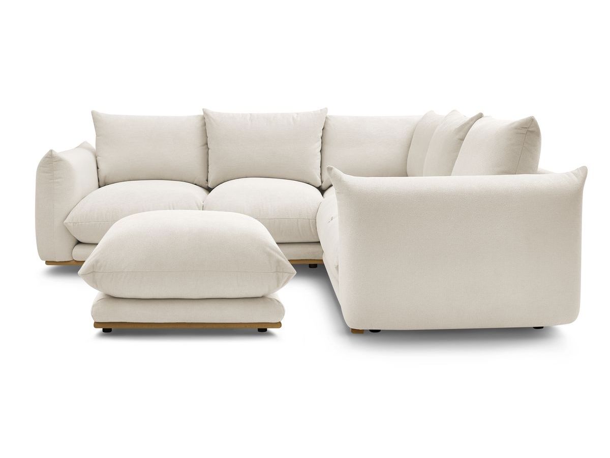 Canapé d'angle réversible ERNEST avec pouf